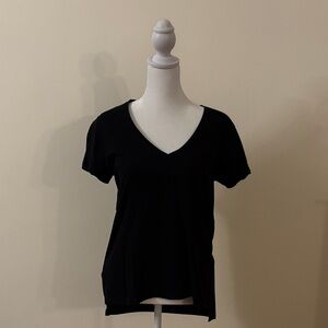 Zara Classic Black V-Neck Women's Top